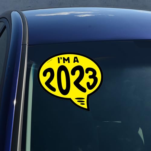 Image of CarBowz Ez-line Vinyl Year Slogan Bubbles for Car Lots 1 Dozen Windshield Decal Stickers Dealership Numbers (2023), EZ205
