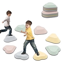 Kids Stepping Stones - 5-Pack Non-Slip Balance Rocks For Indoor & Outdoor Play