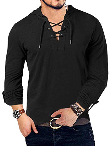 Yuccalley Men's Fashion Hoodies Long Sleeve Cotton T-Shirt Hooded Sweatshirts Casual Pullover Yuccalley Men's Fashion Hoodies Long Sleeve Cotton T-Shirt Hooded Sweatshirts Casual Pullover