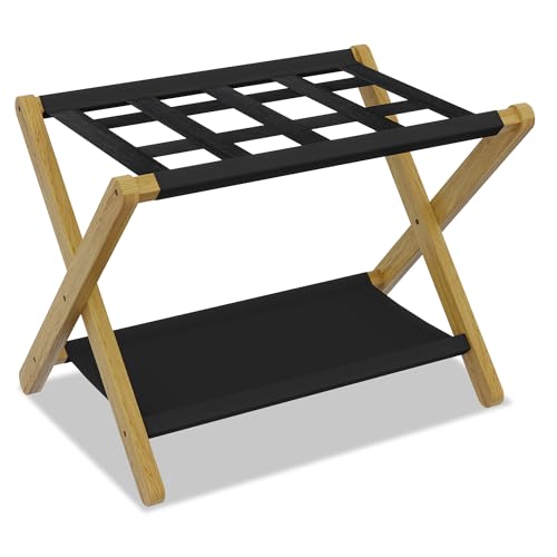 Heybly Luggage Rack with Storage Shelf