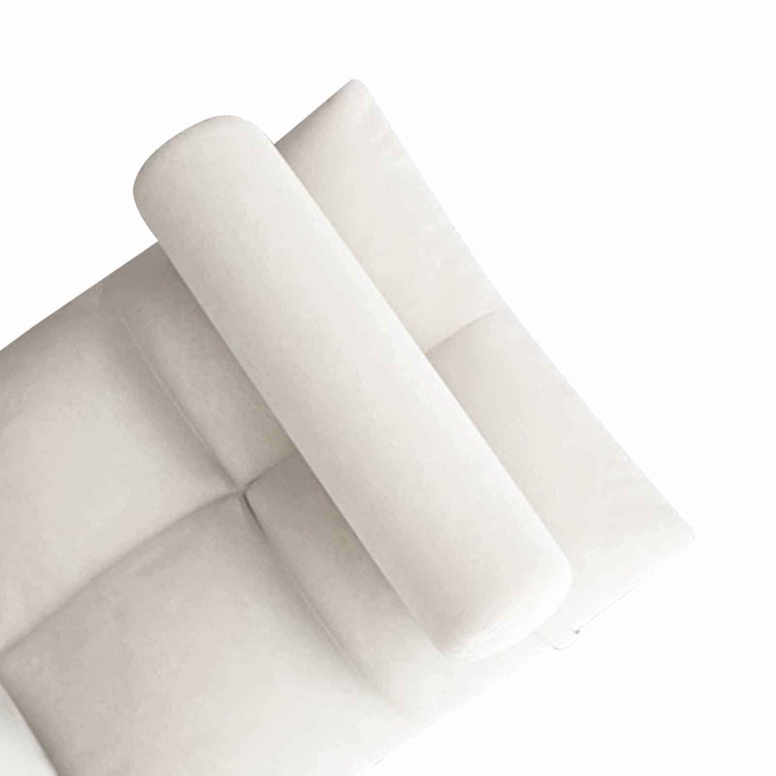 Bodenstuhl mit Rückenstütze, klappbarer Sofastuhl, Schlafbett, Couch, Liegestuhl, Boden-Gaming-Stuhl, Meditationsstuhl, OAM-Bodenstuhl für Erwachsene (Weiß)