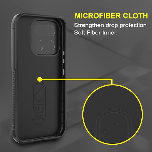 Image of Zapcase Back Case Cover for Realme 16 Pro 5G | Compatible for Realme 16 Pro 5G Back Cover | Liquid Silicon Magic Case with Camera Protection | Black