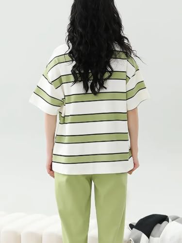 Image of Louis Luxe Womens Korean Night Dress || Full Pyjama Set || Korean Nightsuit || Women Nightwear ||Round Neck Full Sleeve Nightsuit || Loungewear || Everyday Nightdress