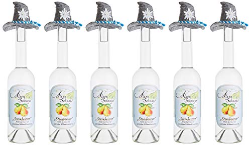 Preisvergleich Produktbild Alpenschnaps / Steinbeisser / 1 x 500ml / Williamsbirne / pures Alpenglück im Glas 23516 110x73x70 cm