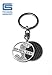 Shelby Cobra Coiled Snake Logo Keychain | Genuine Carbon Fiber Construction | Lightweight
