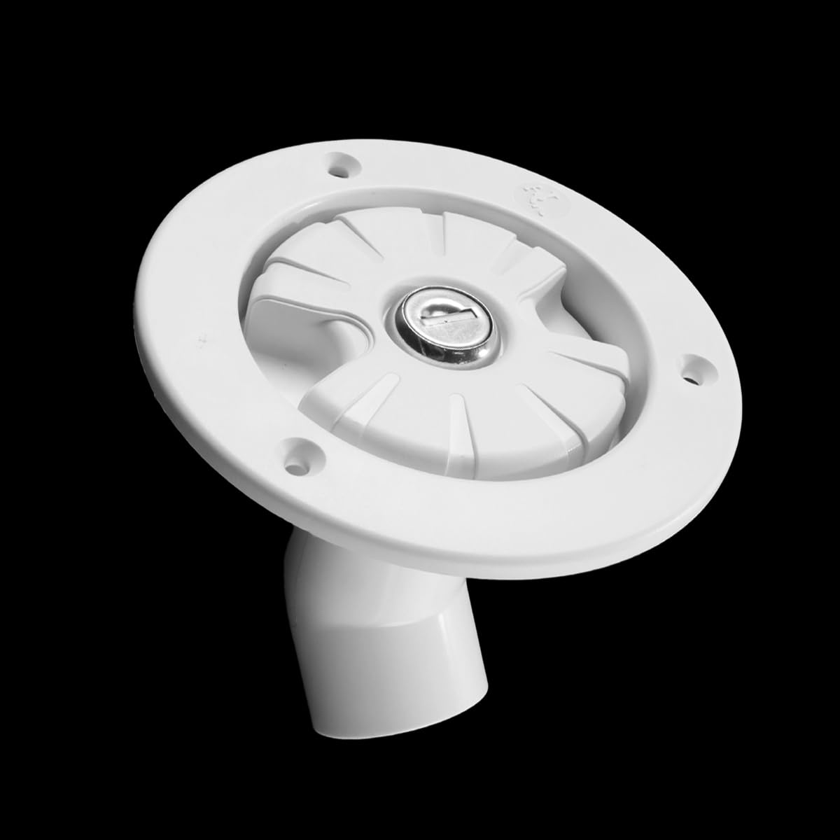 Qury Tapa de Tanque de Agua para Caravana, Tapa de llenado de Agua por Gravedad con Cerradura y Llave, para autocaravanas (Blanco)