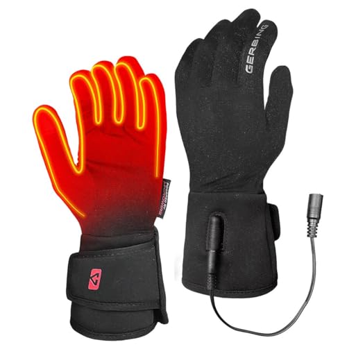 Gerbing 12V Heated Motorcycle Glove Liners, Hand Warmer Gloves for