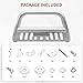YITAMOTOR Bull Bar Compatible for 2005-2015 Toyota Tacoma, Silver Brush Push Grille Guard Front Bumper