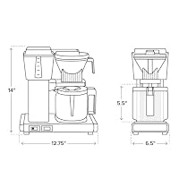 Moccamaster KBGV Select Sandstein, 1,25 l – Ansicht 2