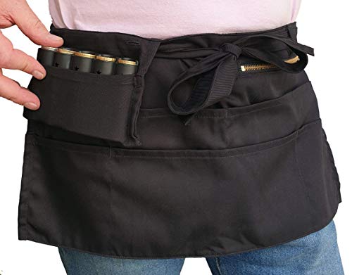 CLAIRE-FONCET Modèle déposé Tablier de Serveur, à Pochette Rabattable avec monnayeur 5 pièces extractible, Poche zippée, Poches Basses (Tablier Serveur 1 Poche Zip + MONNAYEUR 5 PIÈCES) Cover