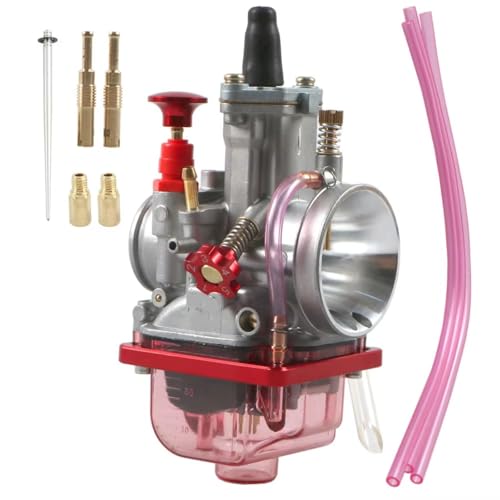 Carburateur PWK 30 mm Finition Rouge Anodisée de Qualité