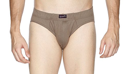 Image of Semantic Men's Solid Cotton Brief Underwear - Pack of 3
