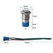 QitinDasen 3Pcs Premium 12V / 24V 3A Interruptor de Botón Autoblocante, 12mm...