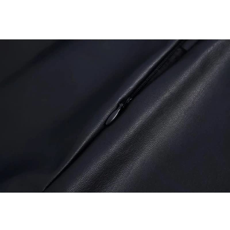 Short de faux cuir féminin décontracté et tendance à taille haute