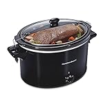 Hamilton Beach Slow Cooker, Extra Large 10 Quart, Stay or Go Portable With Lid Lock, Dishwasher Safe Crock, Black (33195G)