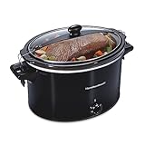 Hamilton Beach Slow Cooker, Extra Large 10 Quart, Stay or Go Portable With Lid Lock, Dishwasher Safe Crock, Black (33195)