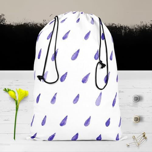 Image of ArtzFolio Watercolor Drops D2 | Reusable Sack Bag | Bag for Gym, Storage, Vegetable & Travel
