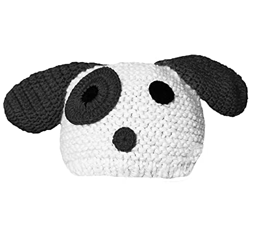 BIBITIME Cute Ears Knit Hat Beanie Handmade Cartoon Animal Dog Funny Halloween