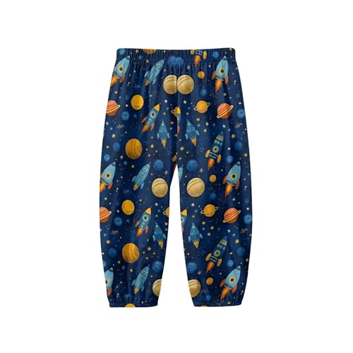Image of Unisex Little Kids Yoga Trousers Bohemian Beach Pants Baggy Harem Activewear for Boys and Girls Age 3-10