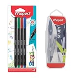 materiel informatique occasion Maped La boussole est livrée avec un porte-mine attaché pour une utilisation facile et confortable. La boussole est moulée sous pression pour plus de durabilité. Un outil indispensable pour une expérience d'utilisation sans effort.