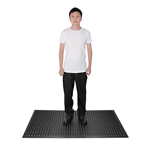 Tapis anti-fatigue en caoutchouc pour comptoir et poste debout