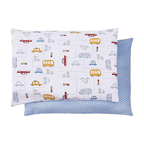 Papi Textil Malhas Conjunto de Fronhas de 2 Unidades, Azul, 40 x 28 cm