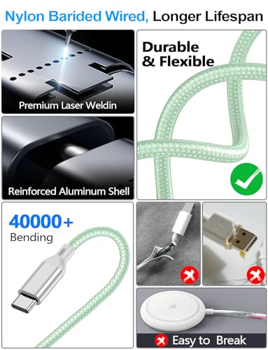Image of Travel Essentials,2 Pack Multi Charging Cable for Apple Watch Charger /iPhone /Samsung Charger,Type C /Lightning /iWatch /Micro Charging Cable for iWatch Ultra /10-2 /iPhone /Galaxy /Airpods[1.5M]