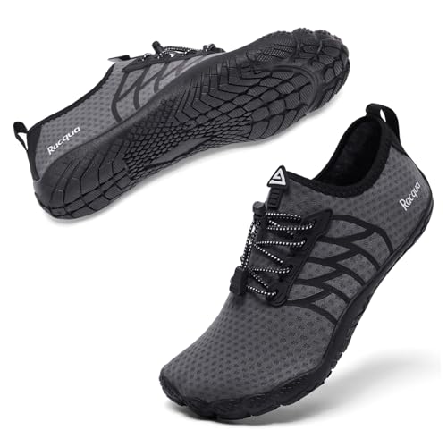 Image of Racqua Water Shoes Quick-Dry Swim Shoes Breathable Lightweight Beach Shoes Pool Barefoot Aqua for Women Men