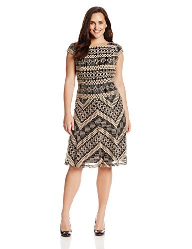 Anne Klein Womens Plus Size Geo Lace Tennis Dress | Desertcart Maldives