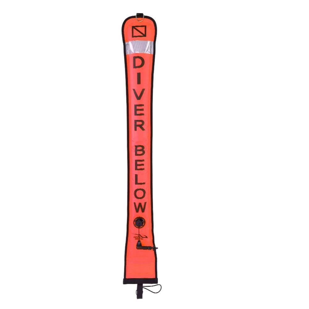 Diving Buoy Marker, High Visible Inflatable Scuba Diving SMB Signal Marker Buoy 1.2m/1.5m/1.8m( Fluorescence Orange(1.2m))