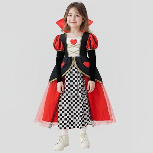Disfraz de Princesa para Niñas Color Rojo Talla 120(5-6T) miniatura 5