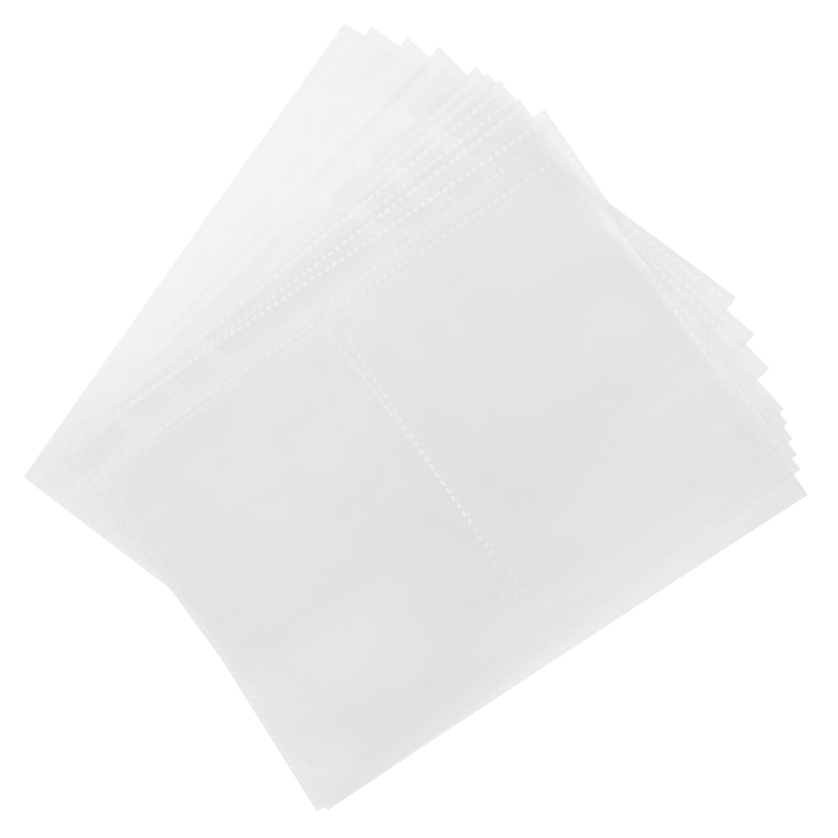 HOOTNEE Scrapbook Refill Pages 50pcs A5 Photo Album Refill Pages Protective Sleeves Money Photos Holder