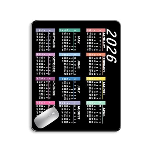 Pad with 2026 Calendar Series Coating Desk Mat for Longe Use and Secure Movement Decorative Mat