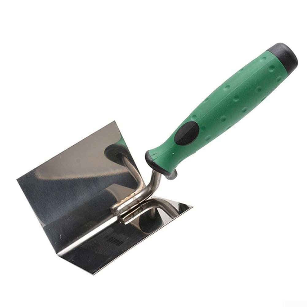Besttoolifes Set di cazzuole angolari in acciaio inox, strumenti ad angolo interno esterno, spatola per intonacatura a 90 gradi, per lavori di ristrutturazione di muratura e muratura, multifunzione,