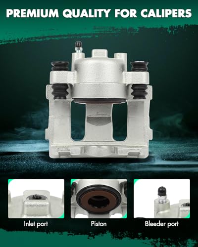 Image of SCITOO Front Right Brake Caliper Without Bracket 184339 Compatible For Jeep Cherokee /Comanche, For Jeep Grand Wagoneer 93, For Jeep TJ 97-06, For Jeep Wagoneer 90, For Jeep Wrangler 90-95 97-06