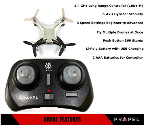propel rc video drone rechargeable battery kit