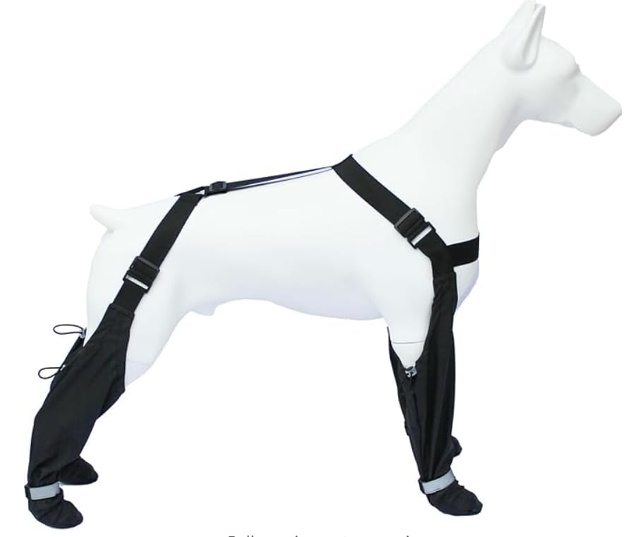 Dog Suspender Booties, Anti-Slip Dog Paw Boot,Dog Paw Protector,Dog Winter Boot Waterproof,Adjustable Dog Boots Pet Shoes for Outdoor Walking