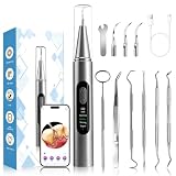 Visual Plaque Remover for Teeth - 1080P HD Tartar Remover for Teeth with Camera, Dental Cleaning Kit...