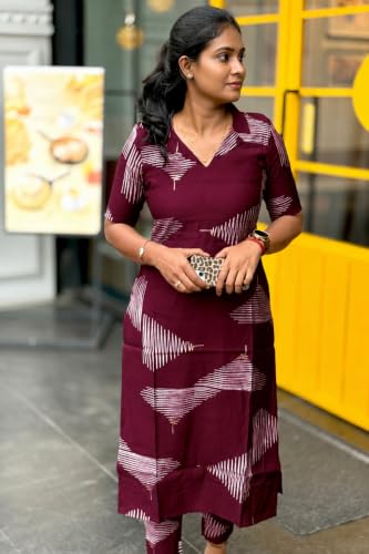 Image of Sun Fashion And Lifestyle Kurta Sets for Woman | Kurti Set | Women's 2 Piece Kurta Pant Set | Rayon Kurta Woman | Elegant Suit for Women | Pant (KP53 Blue)