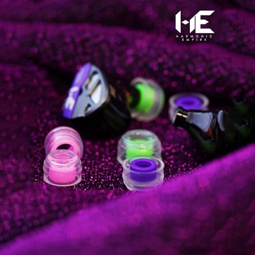 Image of HE Chang He Yin Galaxy Edition Sonic Eartips, Replaceable Liquid Silicone Medical Grade Hypoallergic IEM Ear Plugs, Optional S /M /L Size for in Ear Earphones (L- 3 Pairs)