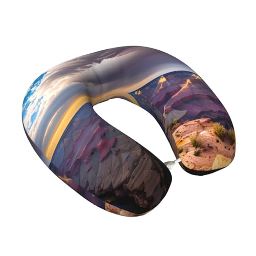 Almohada de viaje cervical de poliéster negro una talla miniatura 2