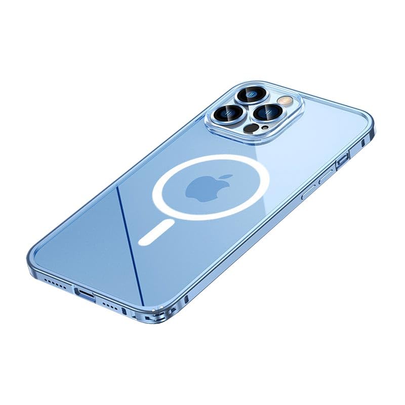 Amazon.co.jp: Phone14 plus用 ケース アルミバンパー MagSafe対応 