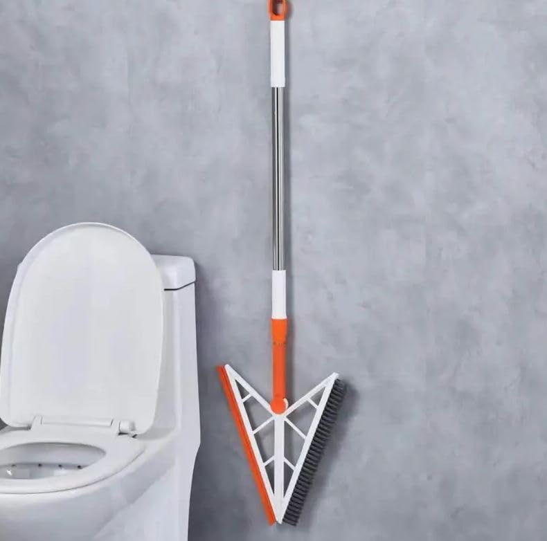 ULTREOS 2 in 1 Cleaning Brush, Removable Hard Bristle Tile Scrubber, Extendable Handle Shower Scrubber Brush, Sponge Removable, Lightweight, Green 4