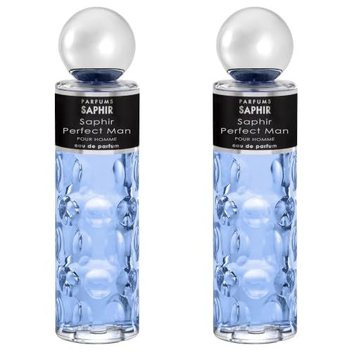PARFUMS SAPHIR Perfect Man - Eau de Parfum con atomizador para hombre - 400 ml