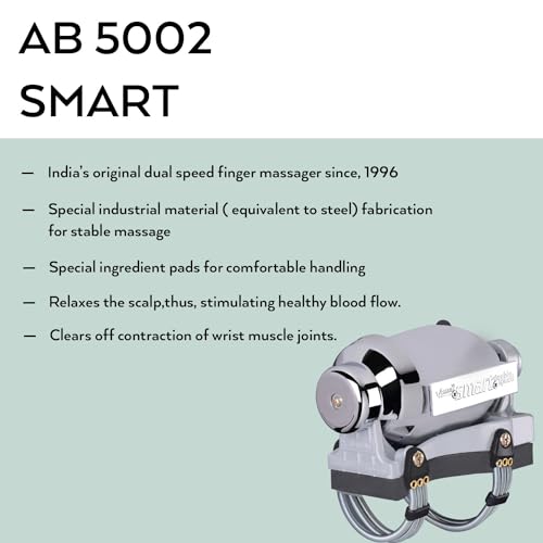 Image of ASBAH Professional Smart Finger Double Speed Electric Massager for, Head, Neck, Shoulder | Vibrating Machine for deep tissue | Salon Massage | Life long Body Massager | malish machine for pain relief