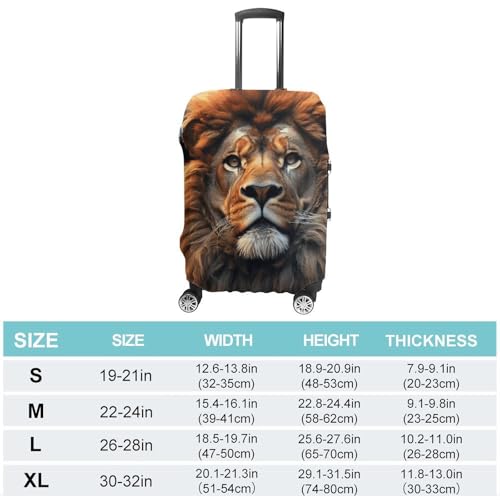 Scifi Lion Luggage Cover, Washable Elastic Suitcase Cover Protector Fit 18-32 Inch Luggage2