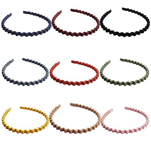 ToderoyNon-Slip Colorful Hair Hoops for Women Acrylic Flexible Matte Hairband Headband for Party Daily Fashion Hair Accessories (Multi-colored 2)