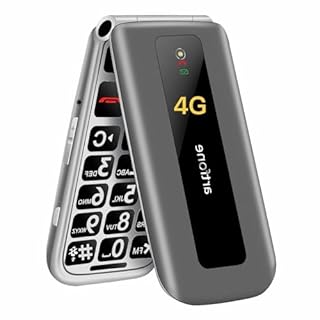 artfone F30 Gris argenté - 4G Telephone Portable Senior Débloqué丨Téléphone Portable à Clapet avec Grandes Touches丨Bouton SOS丨écran de 2.4" 丨Station de Charge丨Fonction de Rappel de l'heure丨Radio FM