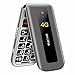 artfone F30 Gris argenté - 4G Telephone Portable Senior Débloqué丨Téléphone Portable à Clapet avec Grandes Touches丨Bouton SOS丨écran de 2.4" 丨Station de Charge丨Fonction de Rappel de l'heure丨Radio FM