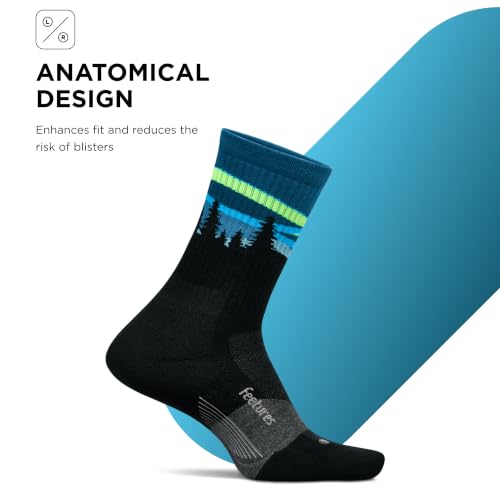 Image of Feetures Trail Max Cushion Mini Crew Sock - Hiking Socks for Men & Women